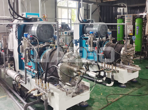 河南洛陽某科技有限公司托瑪琳功能性涂料生產(chǎn)線調(diào)試成功