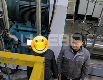 湖北某科技有限公司100L砂磨機(jī)試水成功