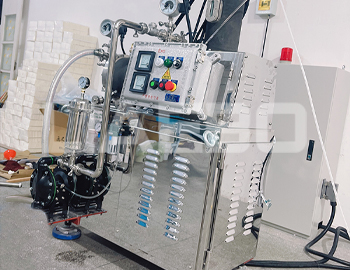 杭州某科技有限公司5L砂磨機(jī)調(diào)試成功