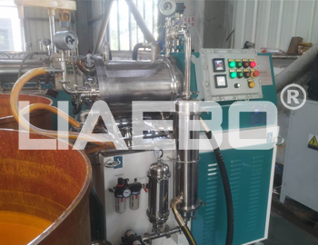 某涂料公司納米砂磨機(jī)現(xiàn)場