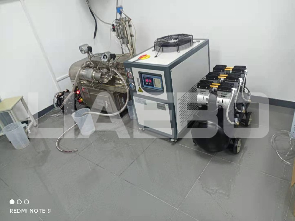 江蘇某新材料企業(yè)1L實驗室陶瓷納米砂磨機調試成功